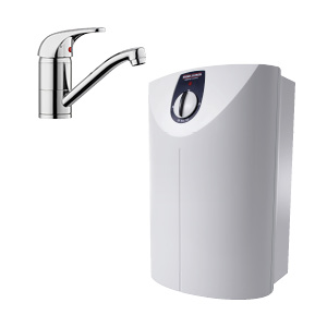 Stiebel Eltron SNU 5 S With Under Sink Compact Storage Water Heater And MEW Tap